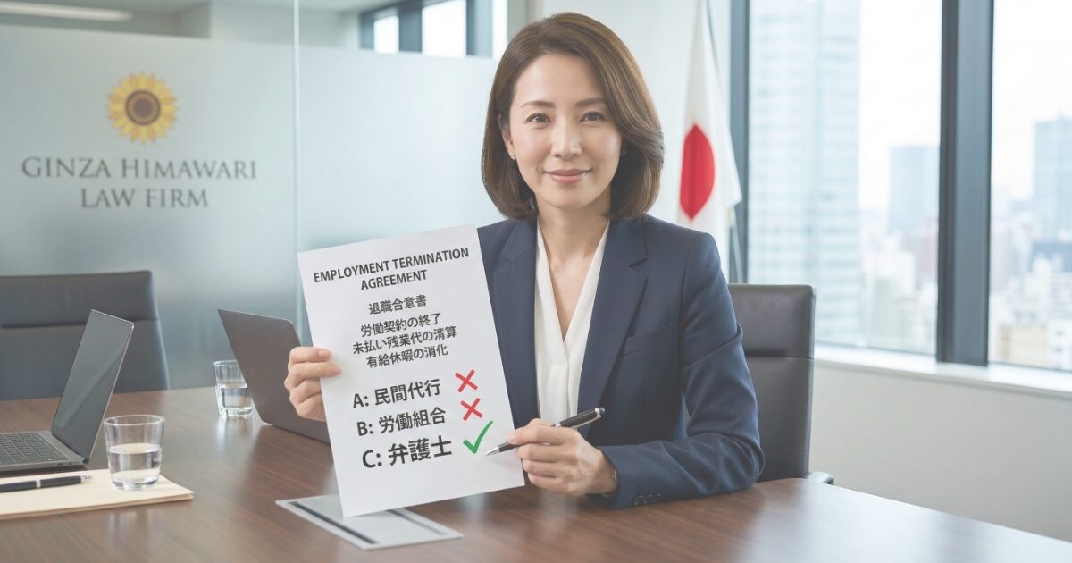 交渉相手による権限の違いと、民間代行のリスクを示す図解